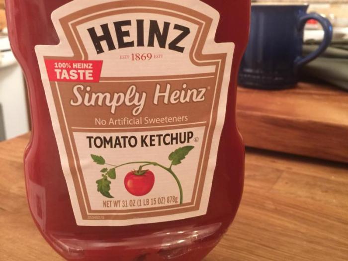 Heinz tomato ketchup nutrition facts