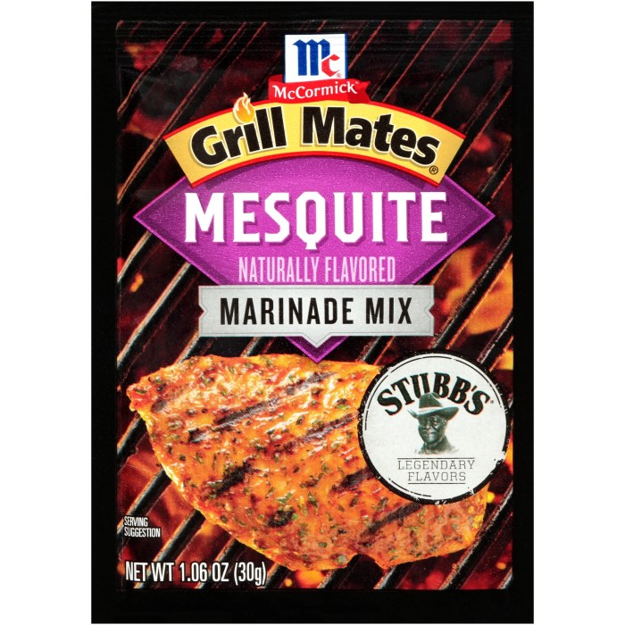 Mccormi mesquite marinade nutrition facts