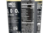 Oikos triple zero yogurt nutrition facts