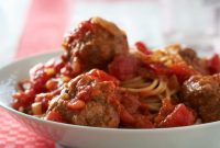 Nutrition facts for spaghetti and meatballs